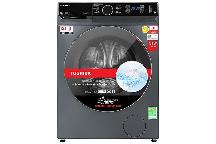 Máy Giặt Sấy Toshiba Inverter Giặt 12.5 Kg - Sấy 8 Kg TWD-BM135GF4V(MG)
